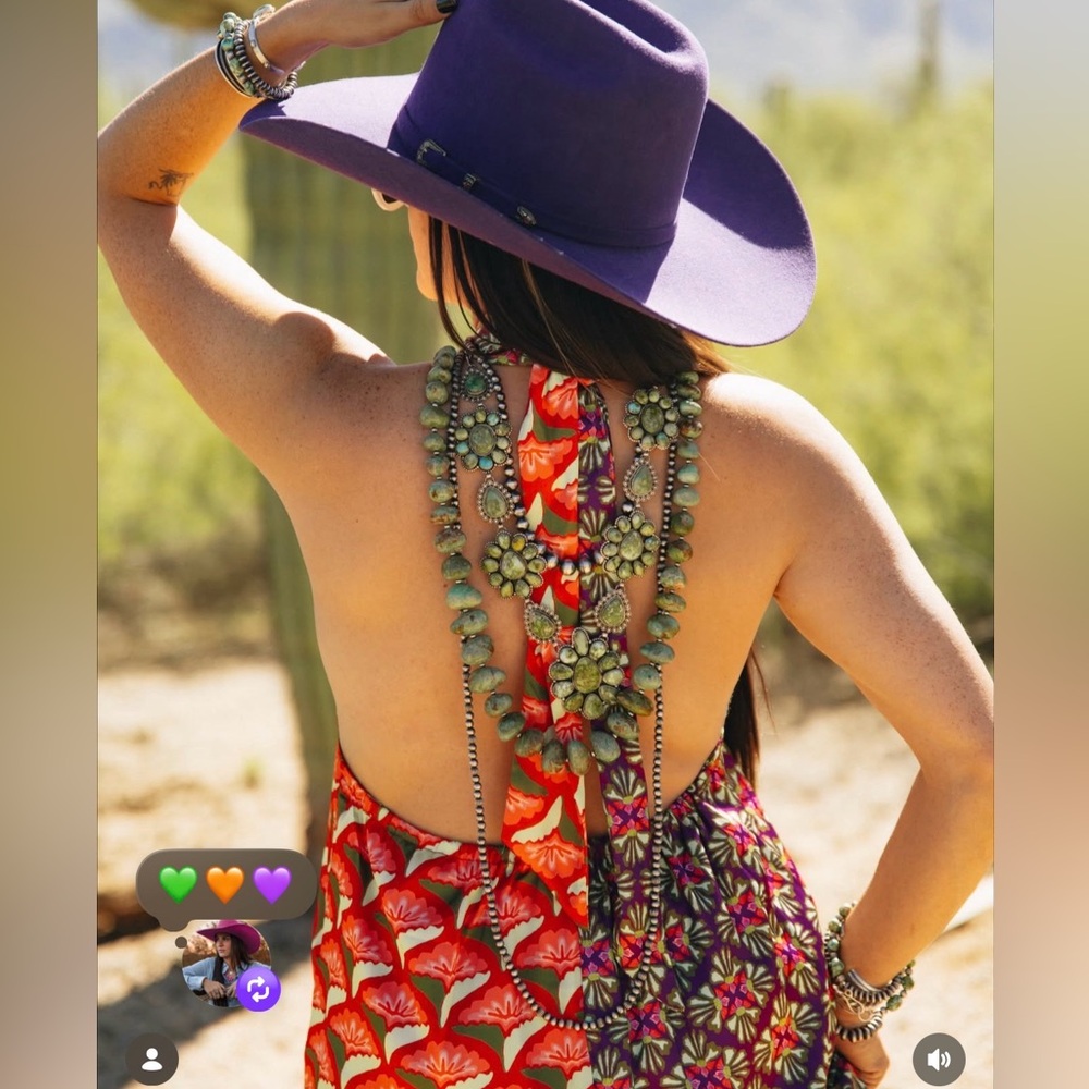 Woman-owned hand drawn Lane Split Tie Cross Dress - Picture 8 of 11